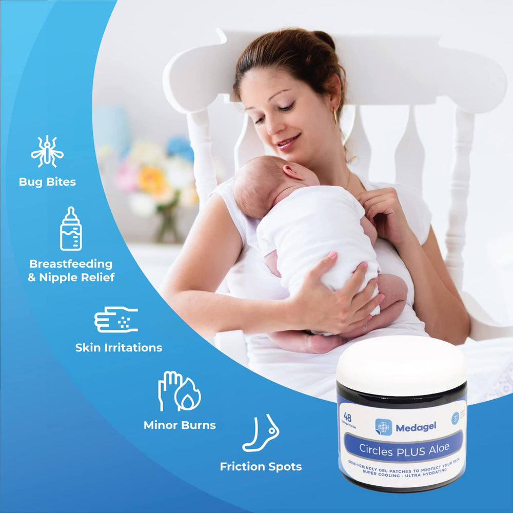 Medagel Circles Plus Aloe 3-inch patch provides long-lasting cooling therapy