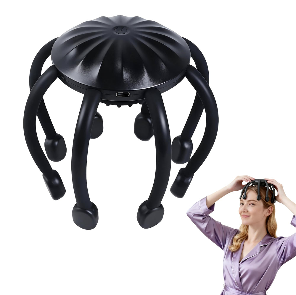 MEDAMOC electric scalp massager with 360-degree coverage for full-head relaxation at home.