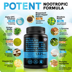 MEDCHOICE 12-in-1 bottle back shows dosage and benefits.