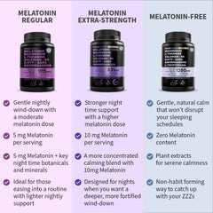 MedChoice dosage info page emphasizes 5 mg melatonin and 500 mg magnesium glycinate