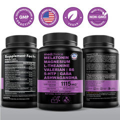 MedChoice lifestyle-friendly sleep support in a compact 90-count package
