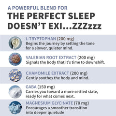 MEDCHOICE sleep support bottle back reveals magnesium and ashwagandha for relaxed winding down