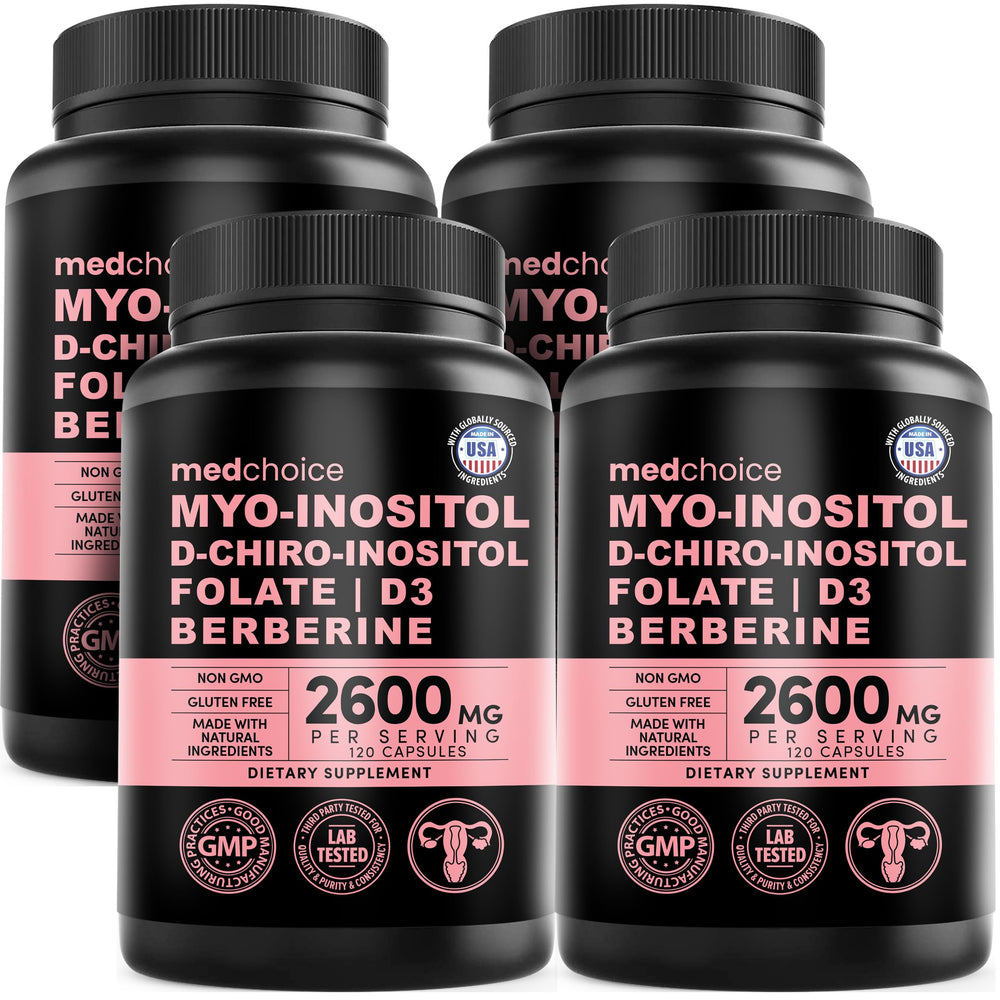 MedChoice 14-in-1 Inositol Complex bottle for daily hormonal balance support.