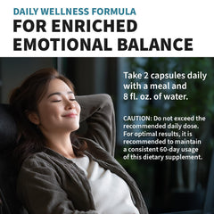 MedChoice ingredient visual showcasing 5-HTP, L-Theanine, magnesium and more