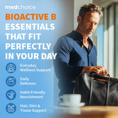 MEDCHOICE 9-in-1 B Complex daily-dose scene ideal for morning routine