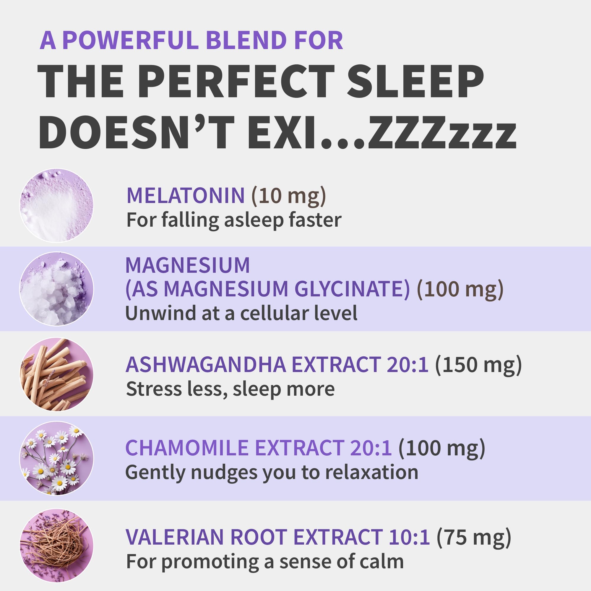 MEDCHOICE blend tablets featuring ashwagandha, GABA, and chamomile for relaxed evenings