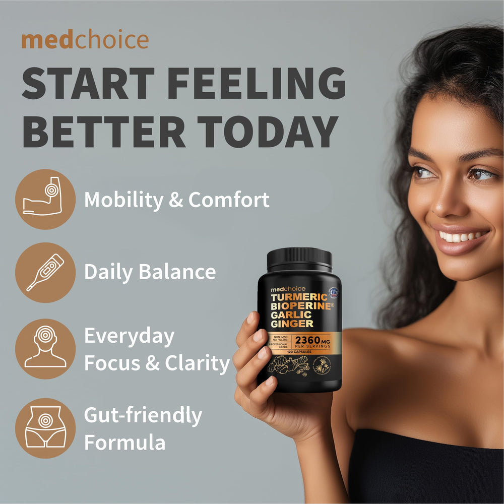 MedChoice non-GMO formulation bottle conveys clean label and choice.