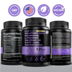 MEDCHOICE vegan melatonin supports night-time rest naturally