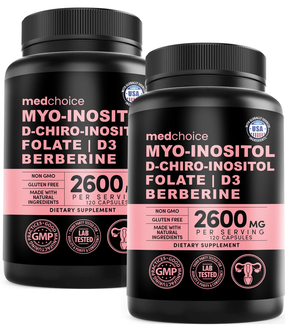 MEDCHOICE Women’s Inositol Complex bottle front shows the 14-in-1 formula for daily wellness.