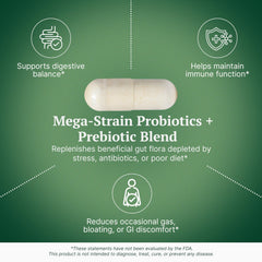 Prebiotic fibers support the growth of good gut flora.