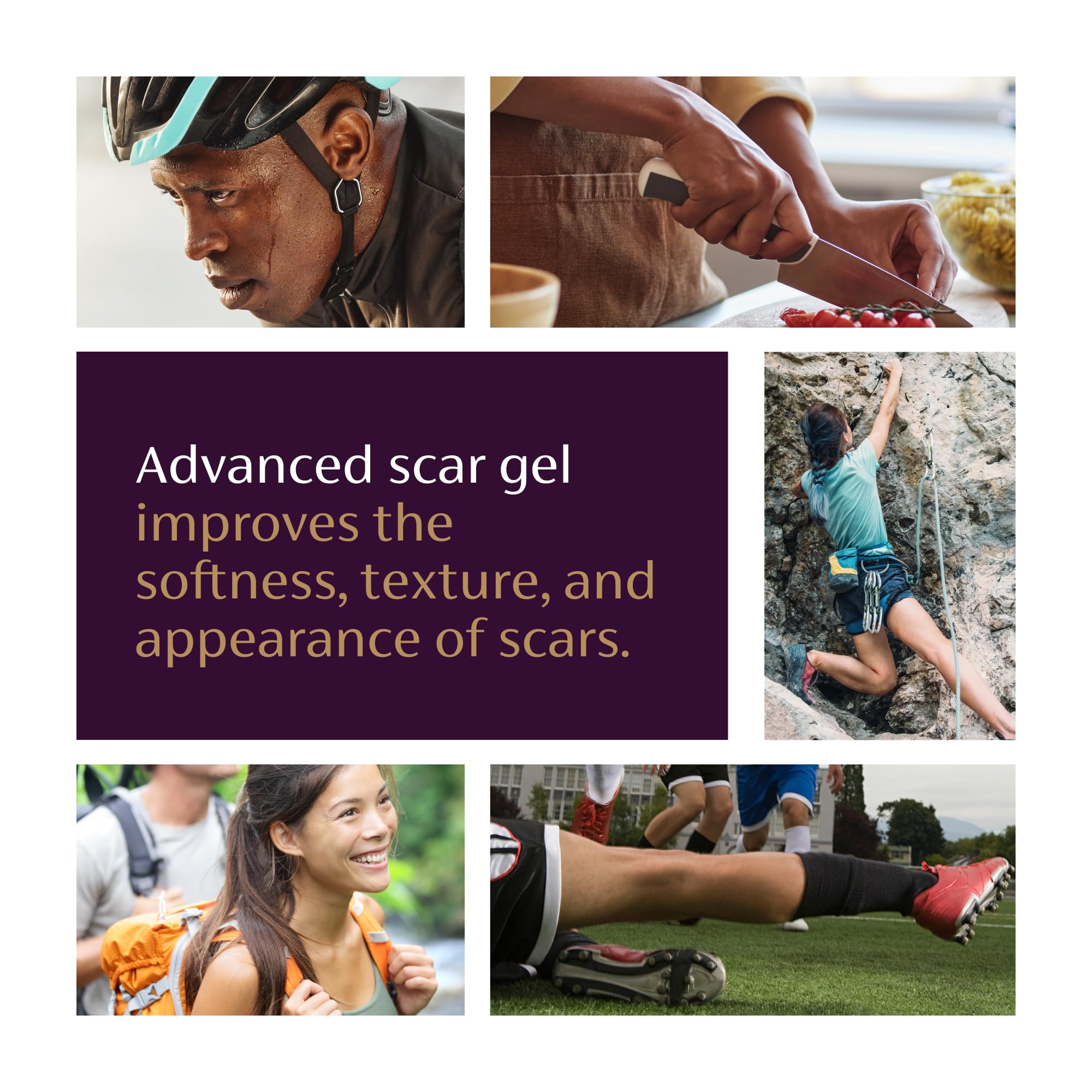 Mederma Advanced Scar Gel close-up label highlighting trusted scar care.