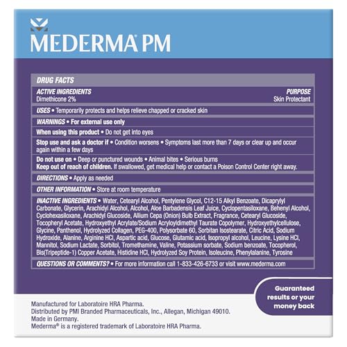 Mederma PM Intensive appearance improvement visual for scar care