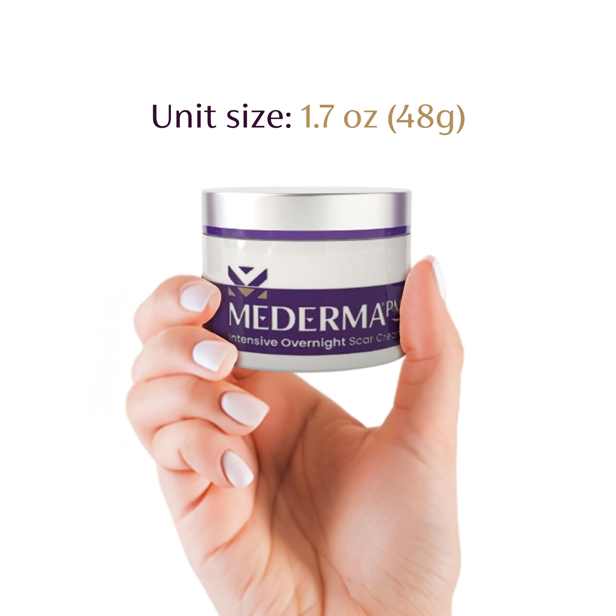 Mederma PM Intensive overnight-cream closeup showing smooth texture