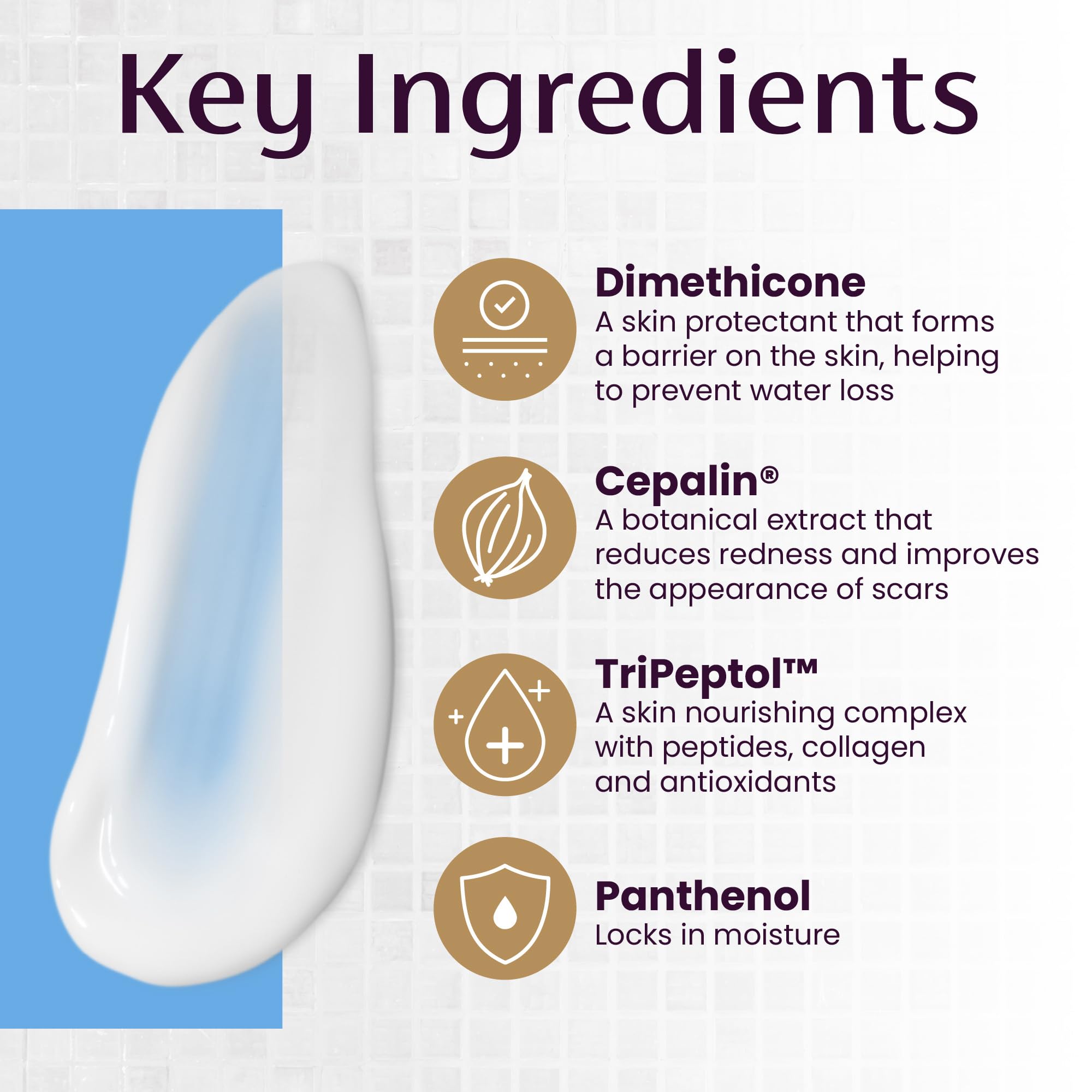 Mederma PM Intensive sensitive-skin friendly formula on delicate skin