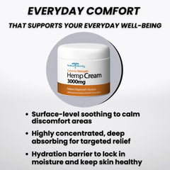 Medical Miracles Hemp Relief Cream for feet and knees, cooling and moisturizing