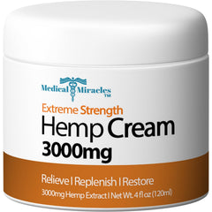 Medical Miracles Hemp Relief Cream pump application for targeted post-workout relief