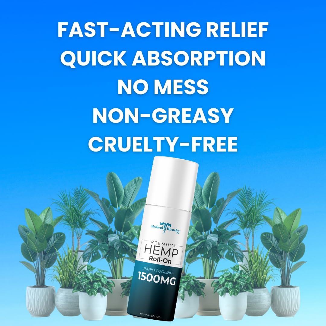 Medical Miracles roll-on dispensing close-up emphasizing easy-to-use design