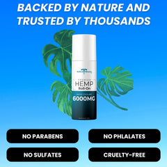 Medical Miracles roll-on packaging close-up conveys premium quality.