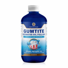 Medicinal Foods Gumtite ozonated oil pull bottle for deep gum cleansing