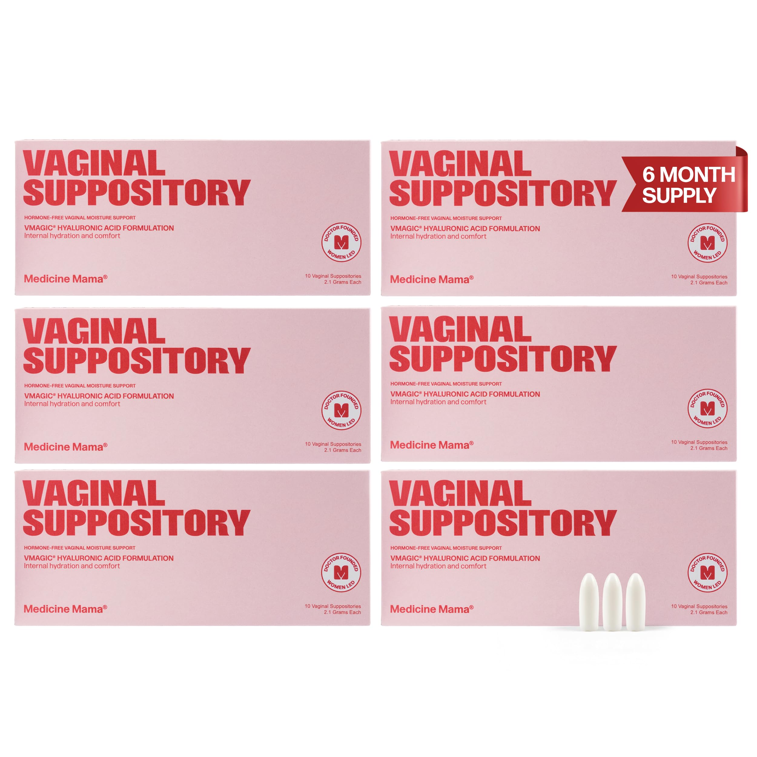 Medicine Mama's VMAGIC packaging—six-pack box for convenient moisture.