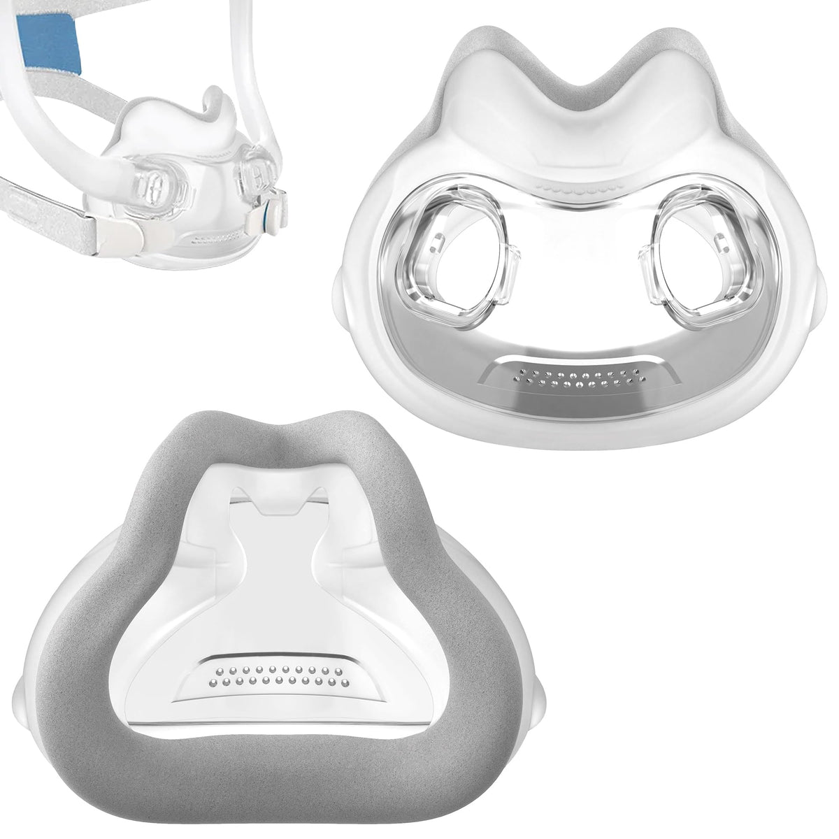MEDICOLOR F30i memory foam cushions—2-pack for a softer, contour-friendly fit.