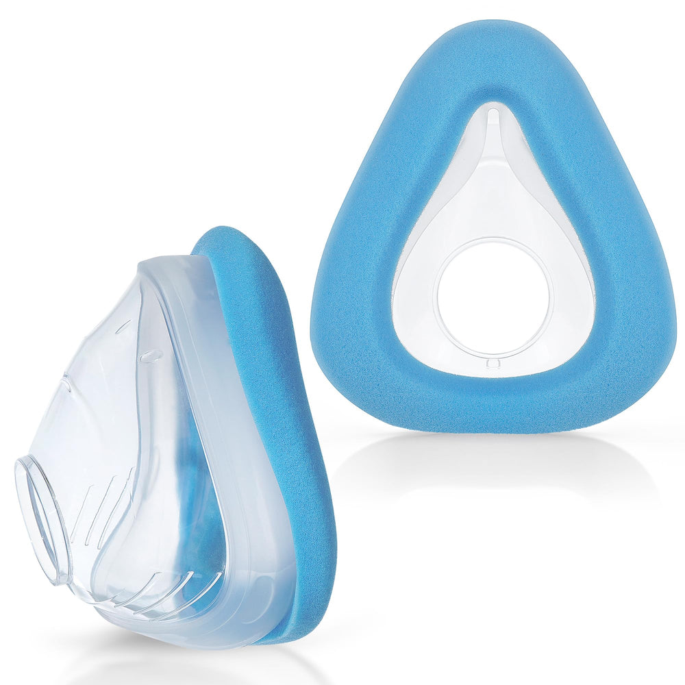 MEDICOLOR foam cushions for Airtouch F20 Large, front view, designed for comfort during CPAP use.