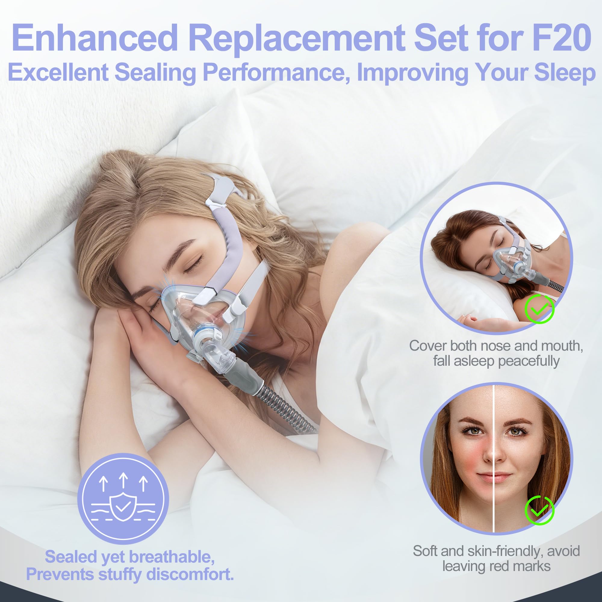 Medicolor full-face cushion assembly demonstrates easy snap-on attachment