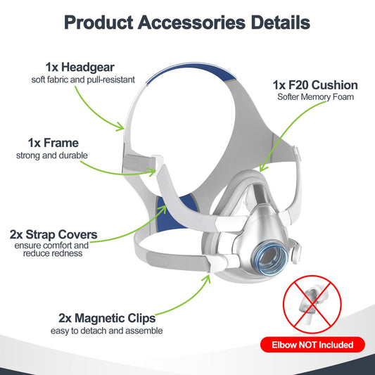 MEDICOLOR head strap for AirTouch F20 Medium provides stable, comfortable support