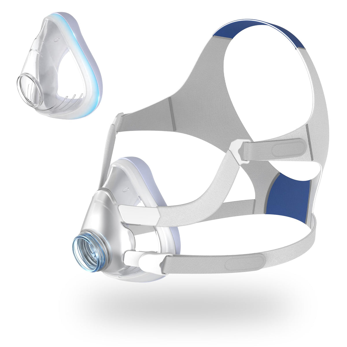 Medicolor improved cushion edge shows flexible frame for a comfortable seal