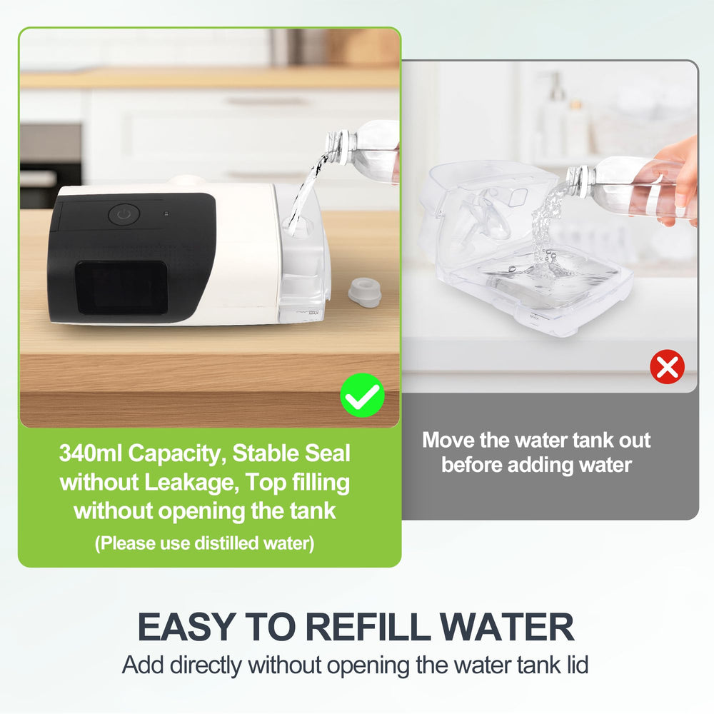 Leak-resistant gasket ensures reliable humidification without leaks during use