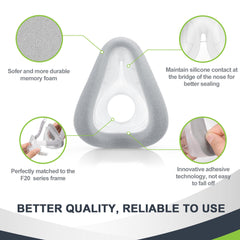 MEDICOLOR memory foam cushion pack shot highlights the value of a two-pack replacement