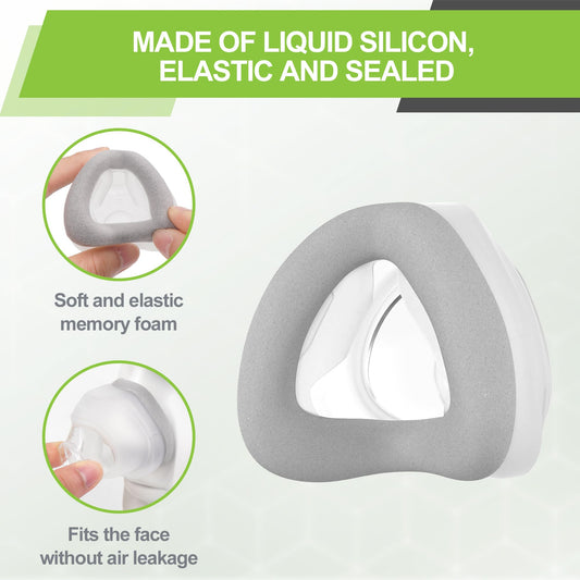 MEDICOLOR memory foam nasal cushion 2-pack adapts to contours for gentler pressure.
