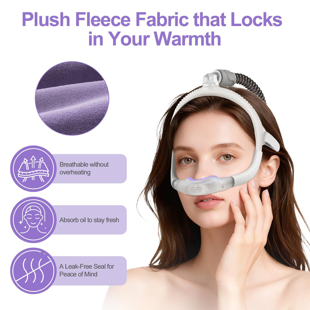 Medicolor nasal pillow cushion detail highlights secure weave.