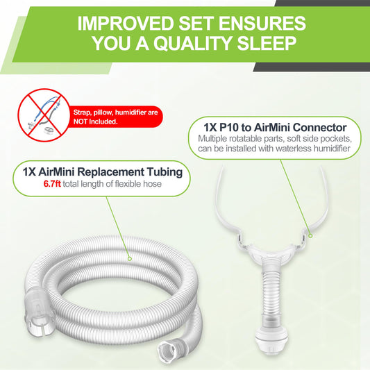 MEDICOLOR P10 to AirMini connector tube preserves airflow and reliable connections.
