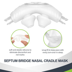 MEDICOLOR P30i whisper-vent cushion reduces noise for peaceful nights.