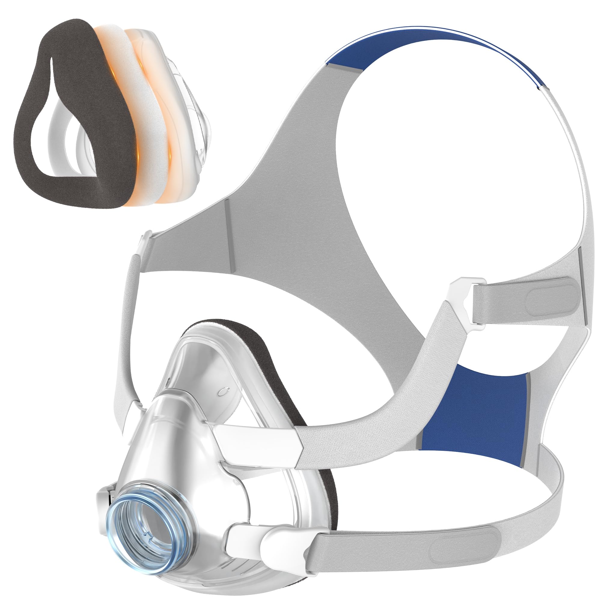MEDICOLOR Airfit F20 seal close-up shows soft, secure fit.
