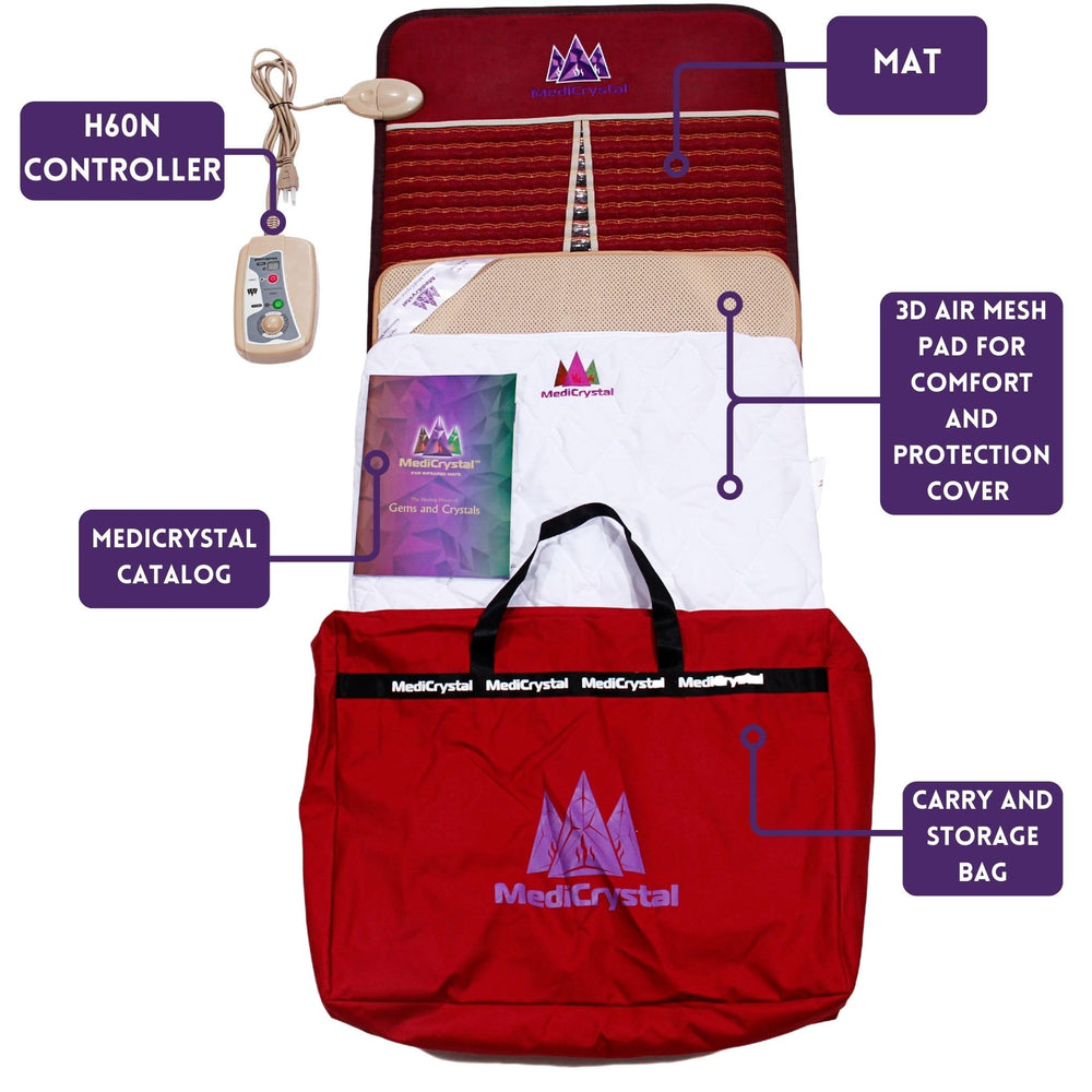 MediCrystal storage bag enables easy transport and tidy storage.