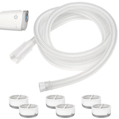 Medihealer airmini tube assembly with flexible joints for easy setup.