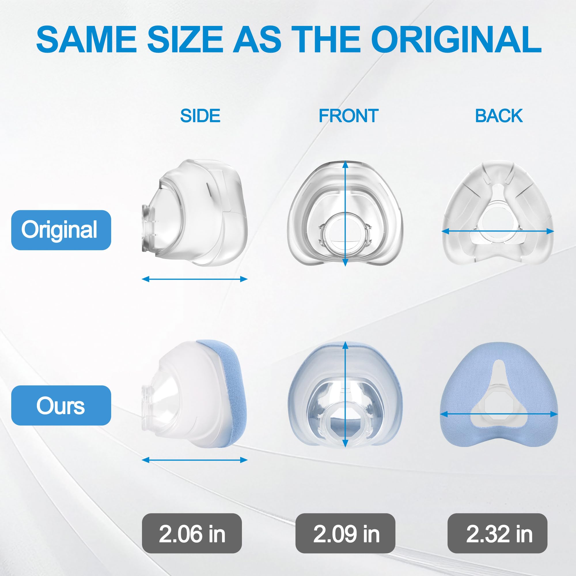 Medihealer breathable fabric contact surface reduces moisture and irritation.