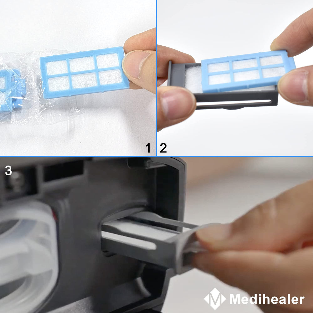 Medihealer gray pollen filter for DreamStation 2 blocking larger particles