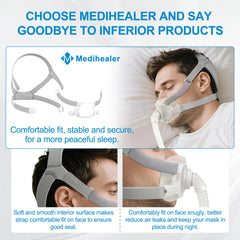 Medihealer F40 headgear durable construction resists stretching for long-term use.