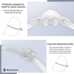 Medihealer acrylic frame adjustment pulleys offer reliable positioning.