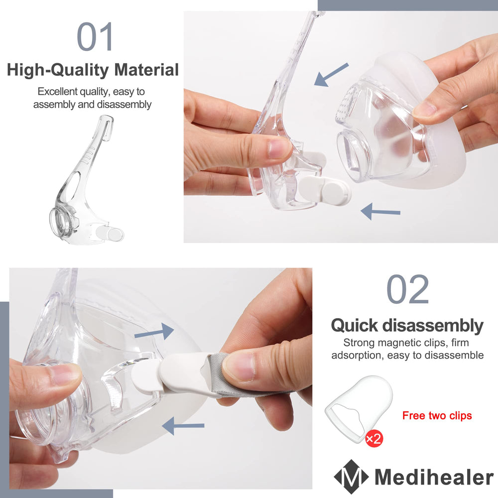 Medihealer frame-seal-fit keeps cushion in place during use.