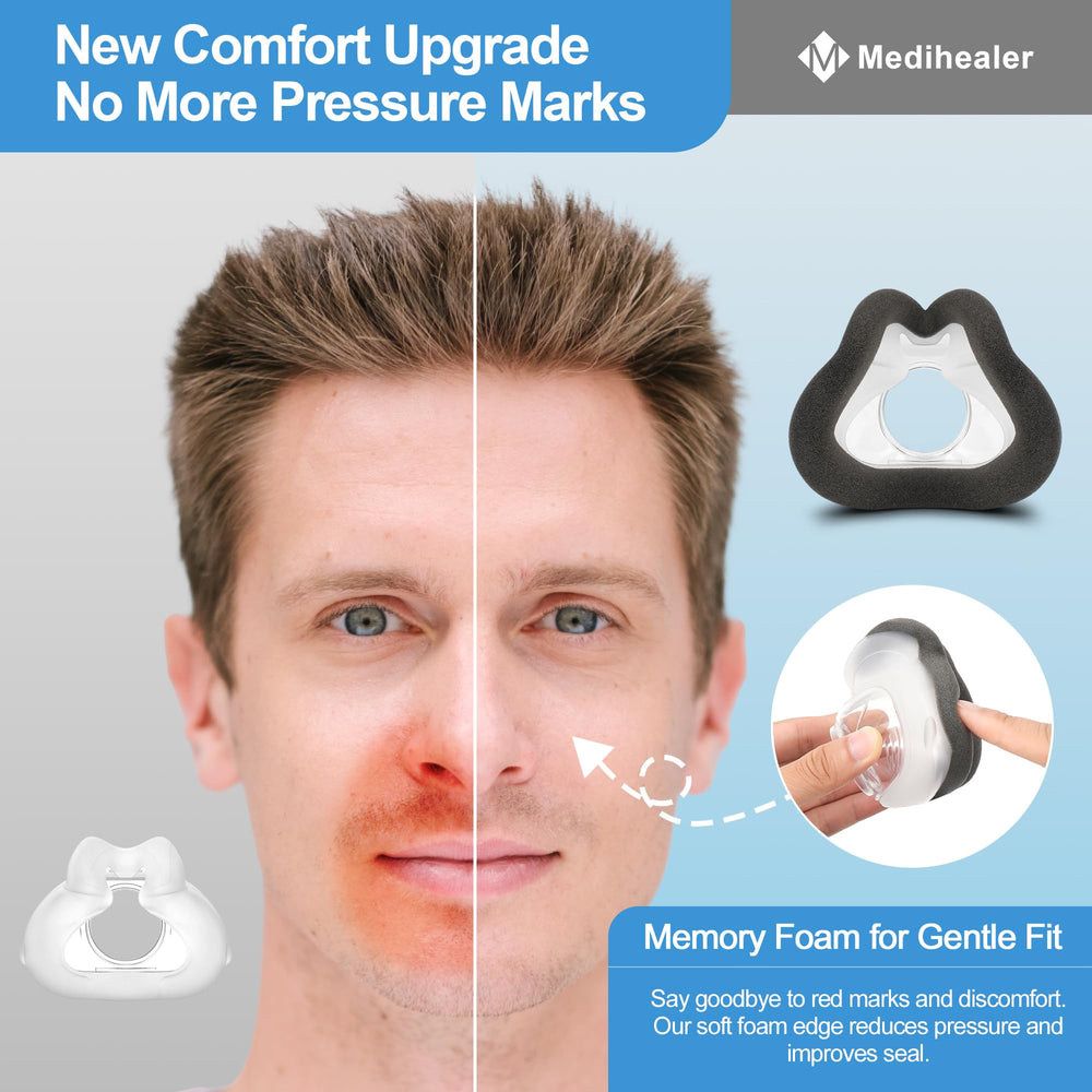 Medihealer F30 memory foam cushion close-up highlights comfort