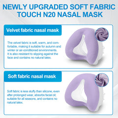 Medihealer N20 nasal cushion dual-seal for improved seal and comfort.