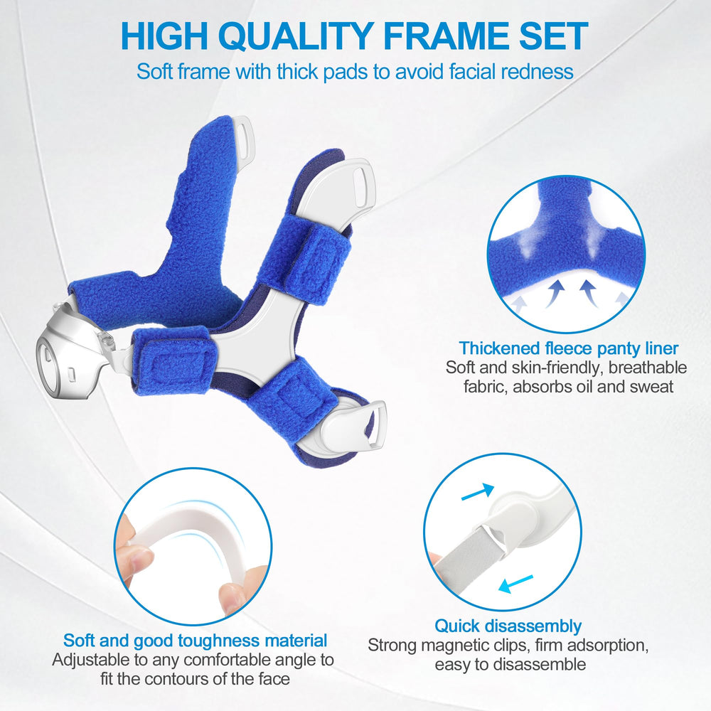 Medihealer N20 velvet-lined headgear adds warmth and gentle grip.