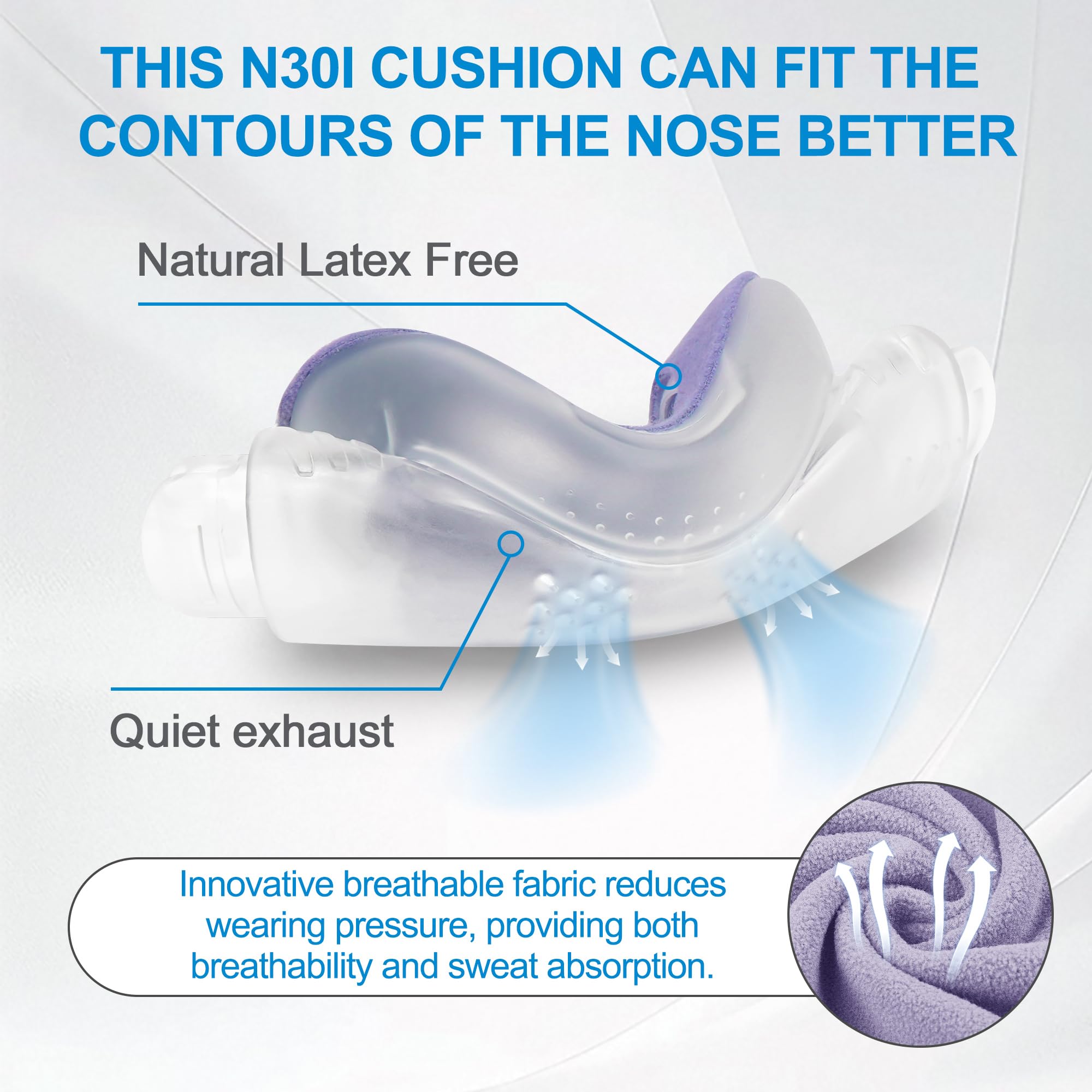 Medihealer N30i breathable fabric surface stays cool and dry.