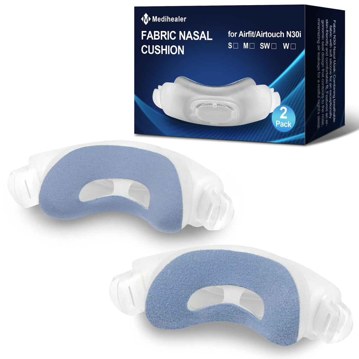 Medihealer N30i soft fabric cushion offers breathable all-season comfort.