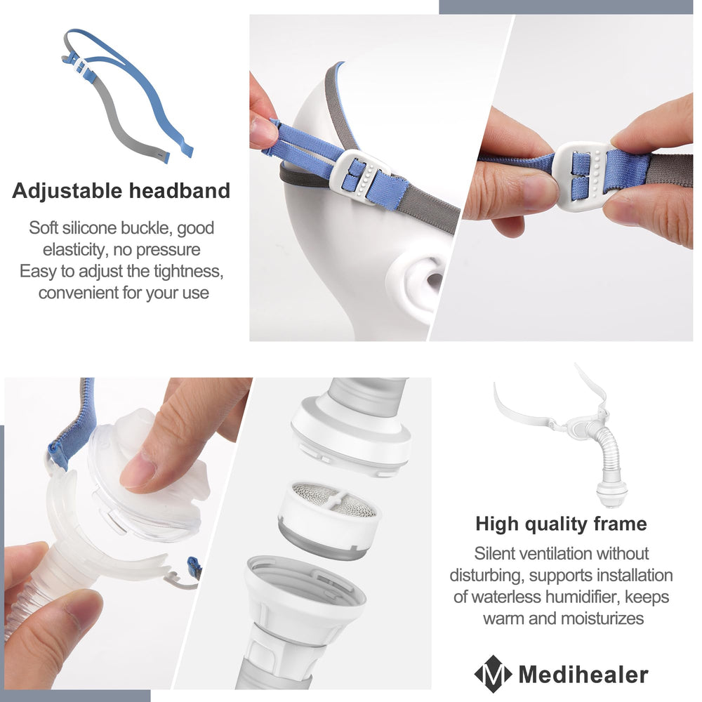 Medihealer P10 connector close-up highlighting quick-release for simple nightly maintenance.