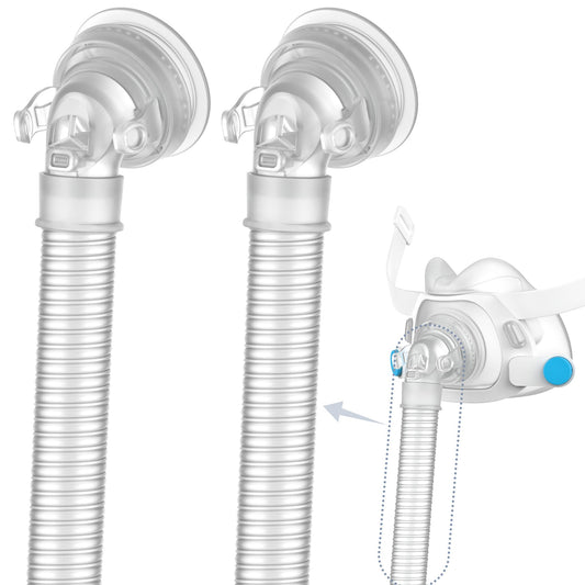 Medihealer QuietAir elbow tube for AirFit F40 promotes smooth rotation and secure fit